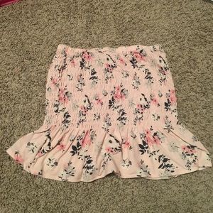 Rue21 pink floral tube top